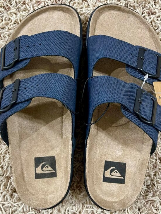 Quiksilver Embark Deck Slide Sandals Shoes Navy, Men’s Size 7 (New) main image 8